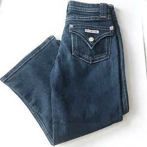 Hudson Dark Wash Crop Size 25